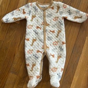 Baby Views Animal Print Quilted Kids One Piece Size 6-9 months